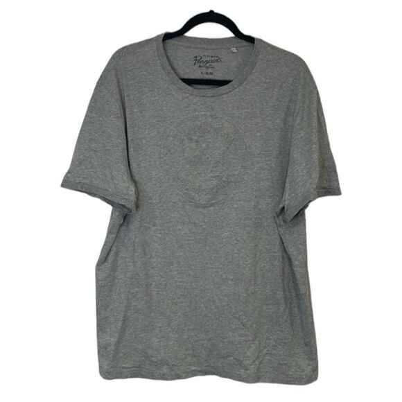Original Penguin men’s grey T-shirt with raised front logo | size XL - Picture 1 of 6